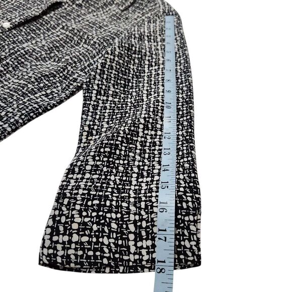 Donnkenny Shirt Size Small Black And White 3/4 Sleeves Lightweight. New - Picture 4 of 11